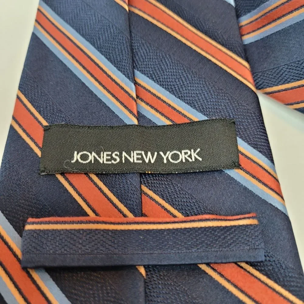 Jones New York, Red/Blue Stripe, Silk Tie‎
